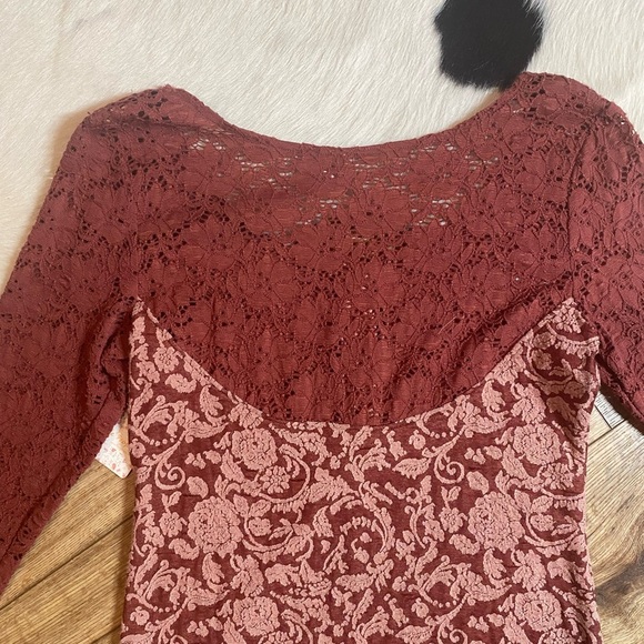 Free People Love You To Pieces dress is a floral, lace bodycon mini dress - Picture 9 of 9